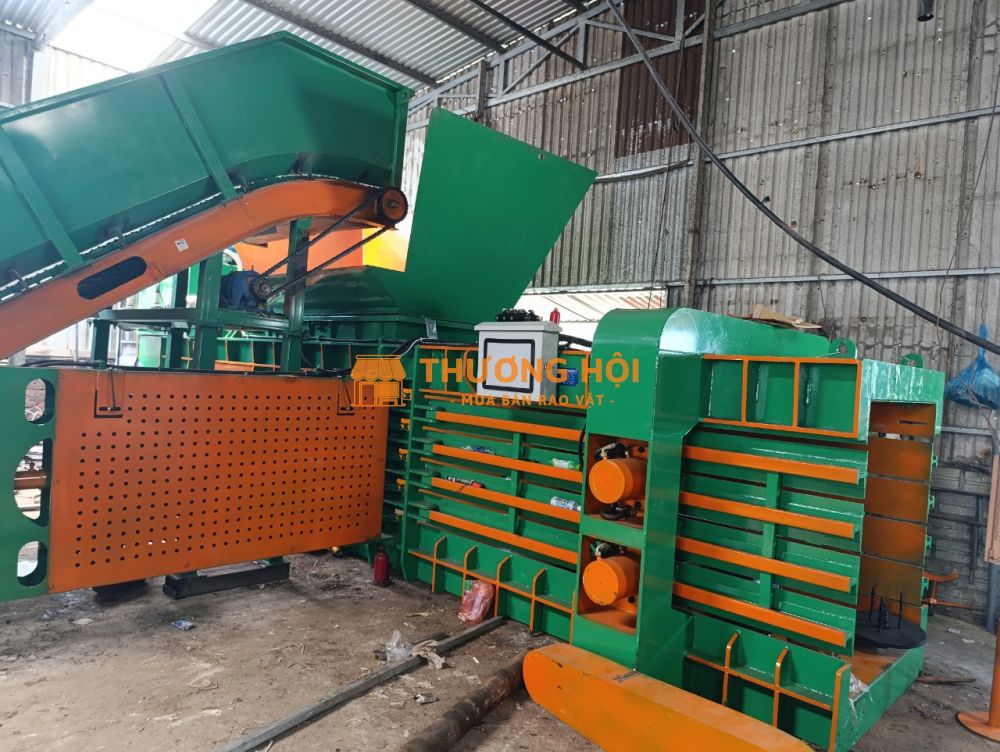 Máy ép phế liệu đứng, Máy ép phế liệu ngang tự động buộc dây