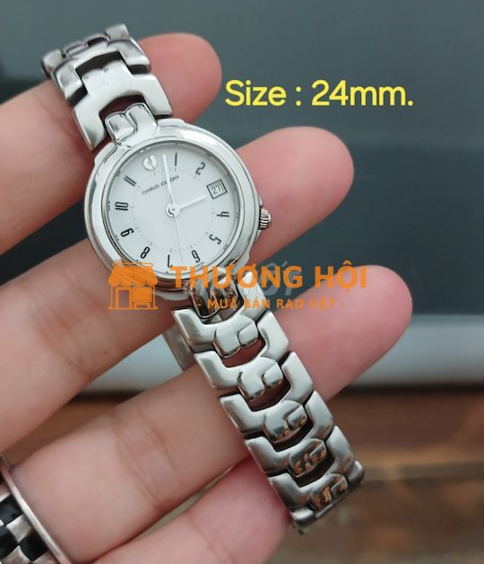 CharlesJourdan /Đồng hồ Nữ thụỵ sỹthép đúc cựcsang