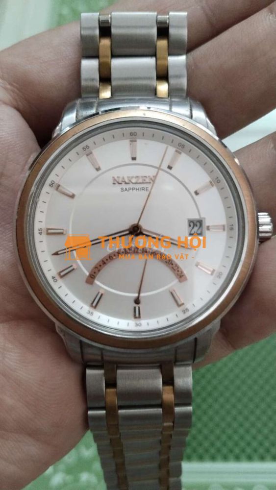 Đồng hồ nhật nakzen kính sapphire khóa bạc