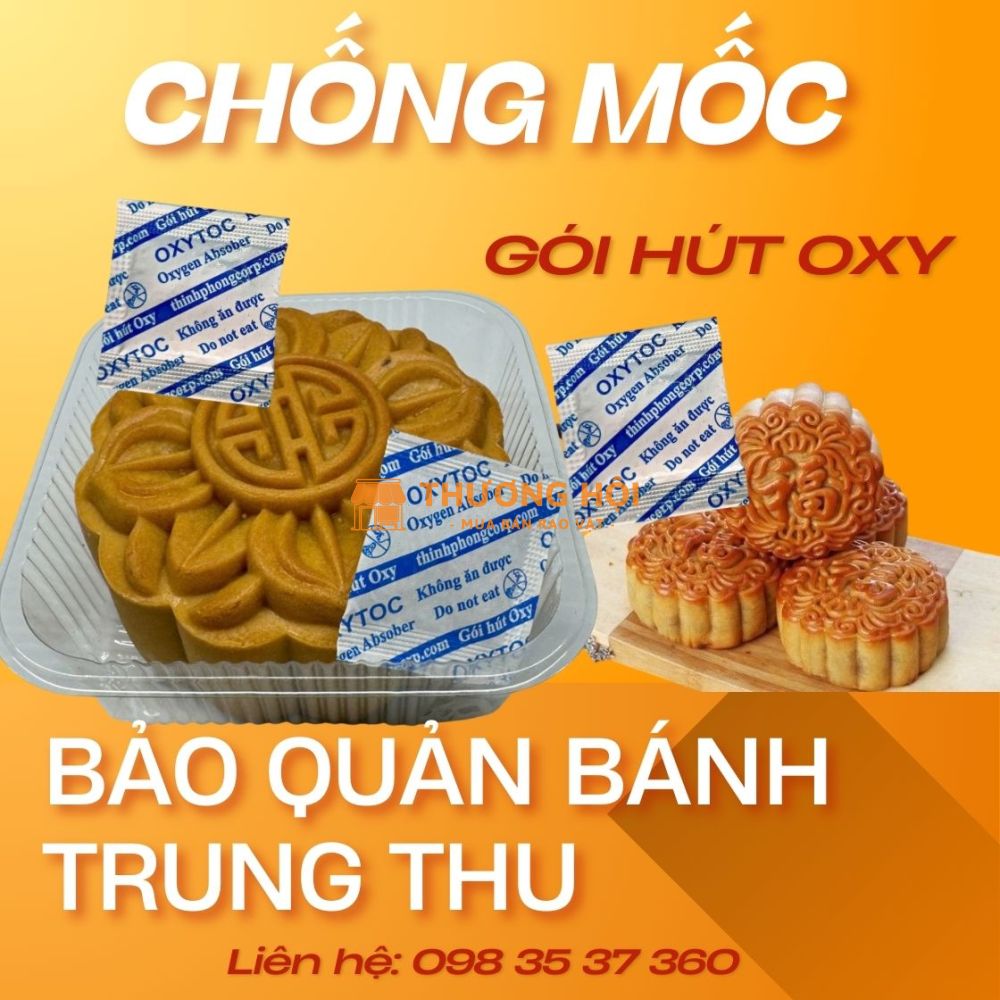 Chống mốc cho bánh trung thu - Gói hút oxy