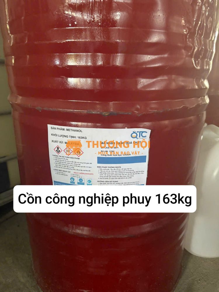 Cồn công nghiệp Methanol phuy 163kg