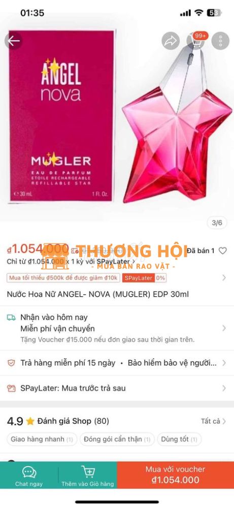 Nước hoa Angel Nova 30ml