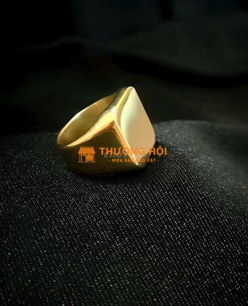 Nhẫn inox mạ vàng cho nam
