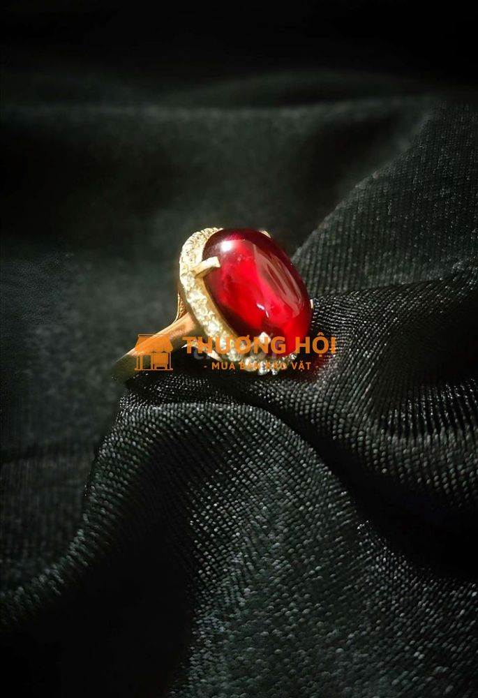 Nhẫn bạc mạ vàng 18k sang trọng quý phái