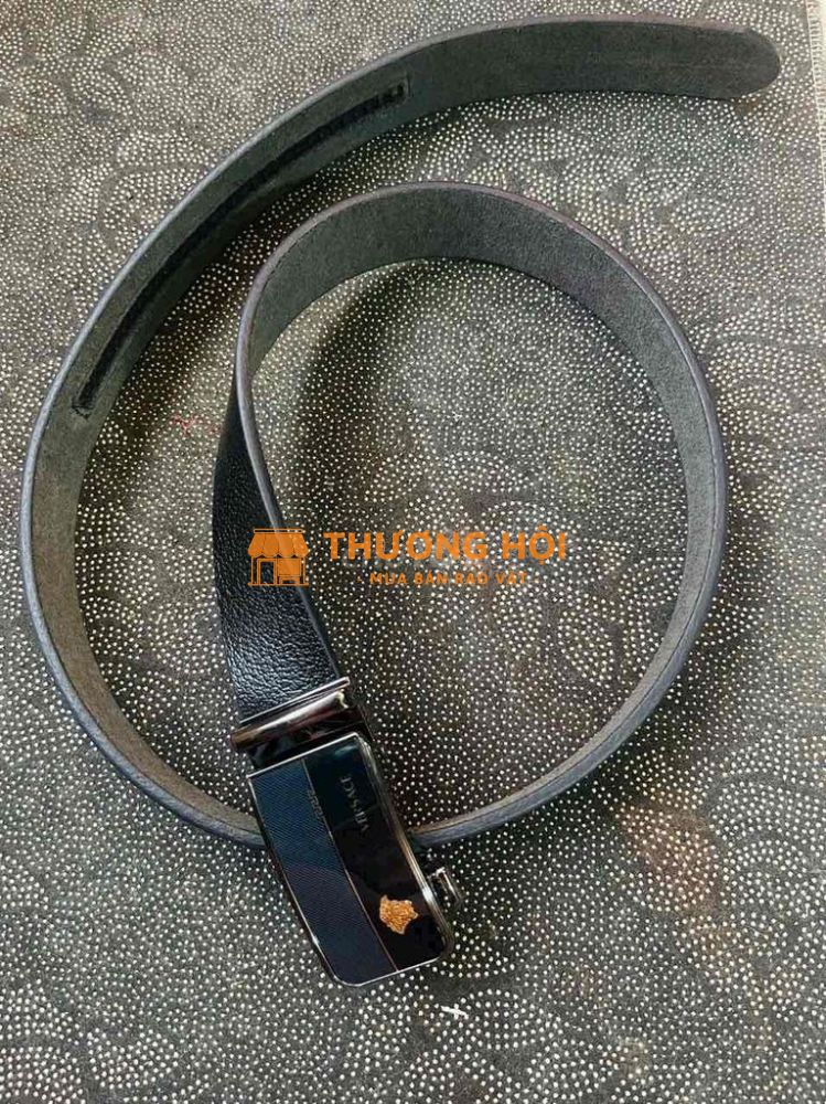 Nịt Versace Italy, logo mạ vàng, 370k, 3,5* 120cm