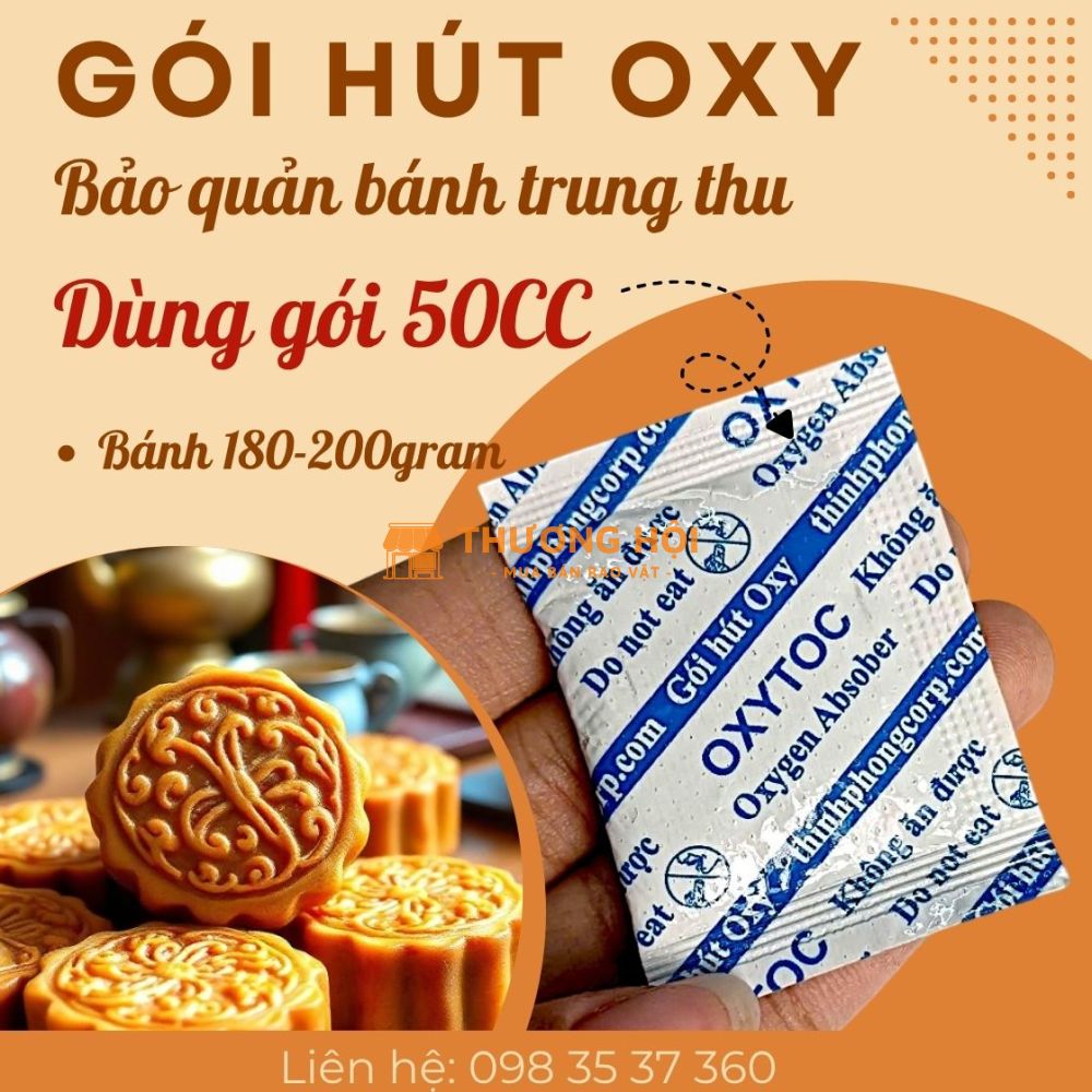 Gói hút oxy cho bánh trung thu tươi ngon