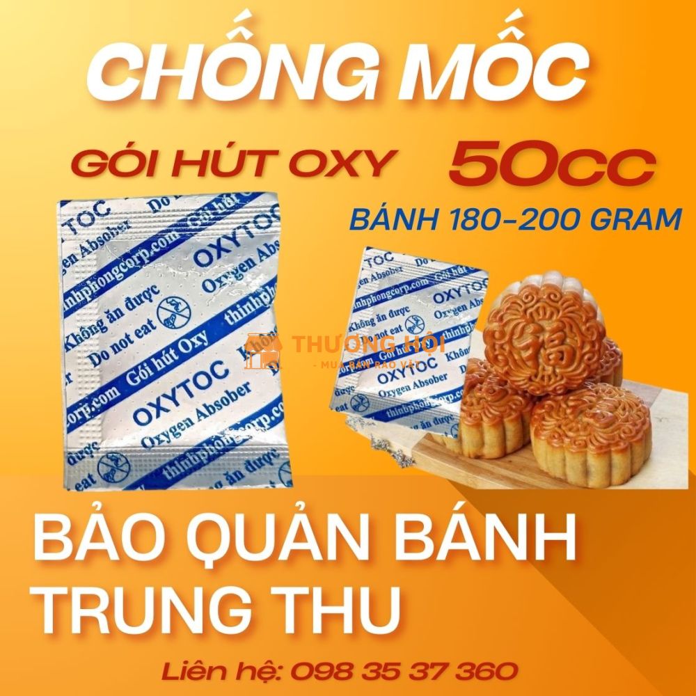Gói hút ẩm cho bánh trung thu - gói hút oxy - oxytoc