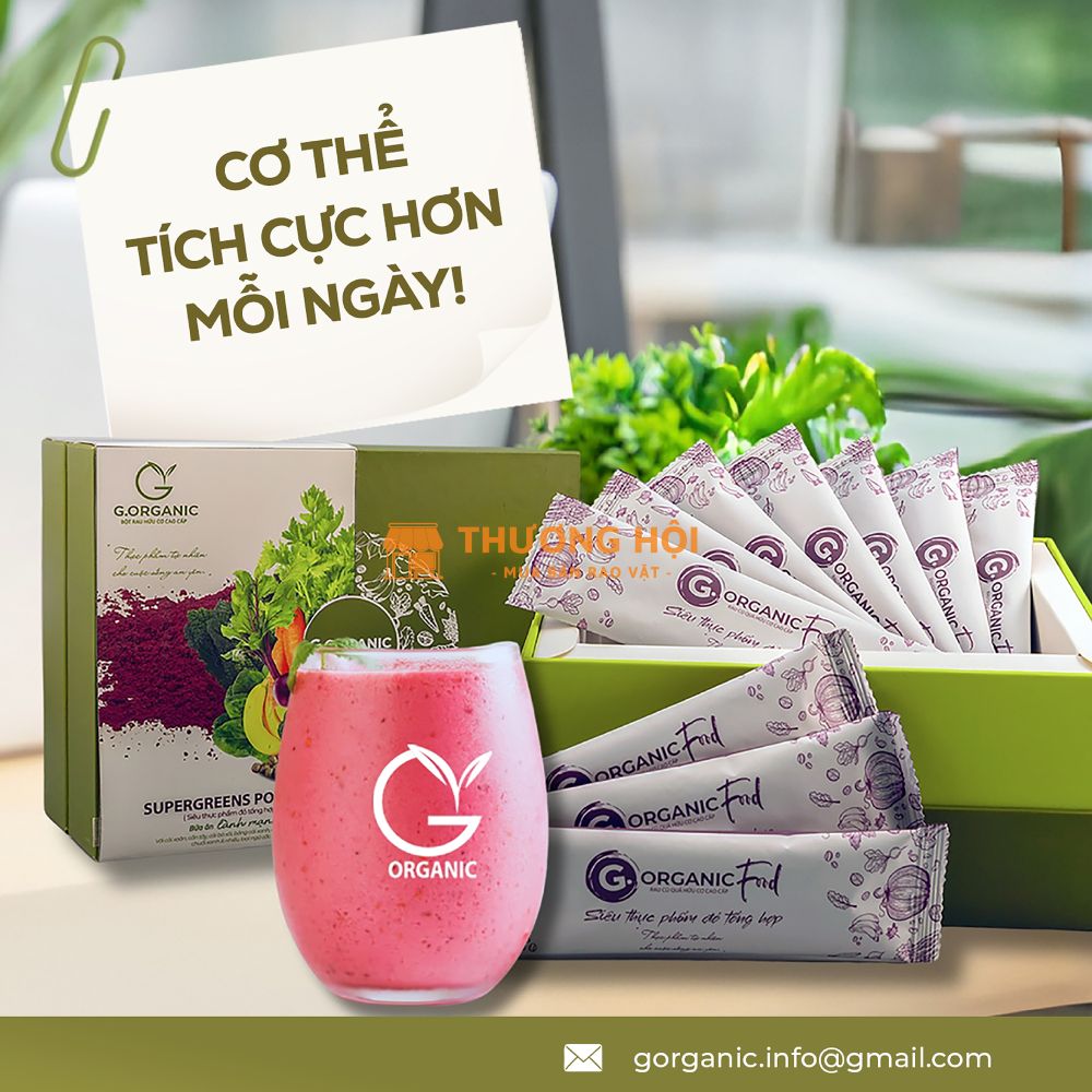 Bột rau củ G.Organic hỗ trợ cung cấp chất xơ