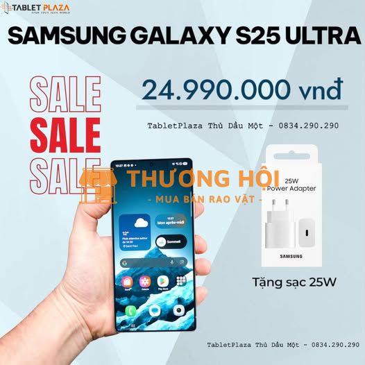 Tặng kèm sạc nhanh 25W chính hãng khi mua S25 Ultra 256G