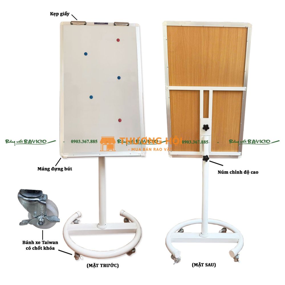 BẢNG TỪ TRẮNG CÓ CHÂN FLIPCHART PLUS F2 – GREENLAM
