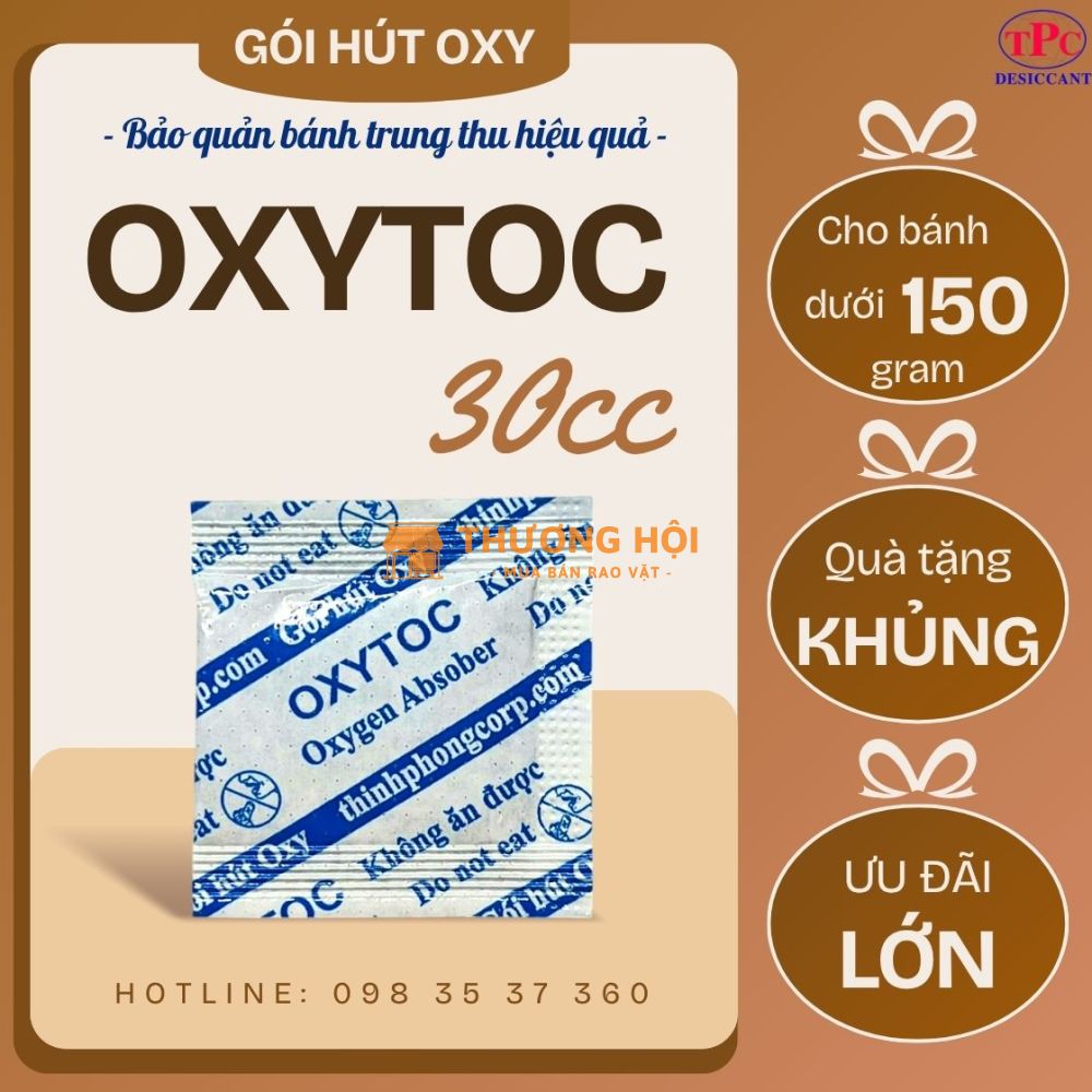 Oxytoc – Gói hút oxy 30cc nhỏ gọn, hiệu quả cao cho bánh Trung thu