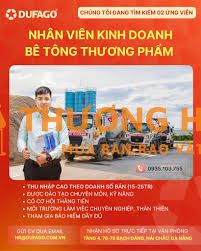 TUYỂN NHÂN VIÊN KINH DOANH BÊ TÔNG TƯƠI