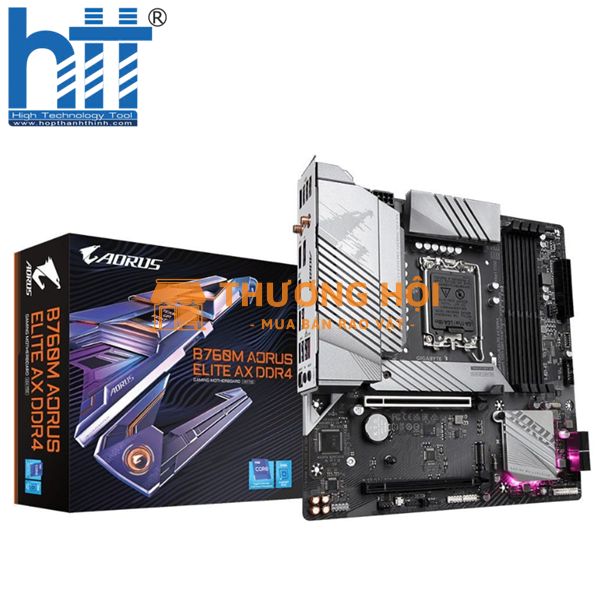 Mainboard Gigabyte B760M Aorus ELITE AX DDR4 (Wifi+Bluetooth) - Giá rẻ