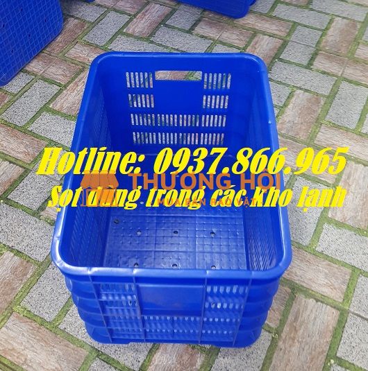 Địa chỉ uy tín cung cấp sọt công nghiệp, sọt nhựa nguyên sinh, sóng nhựa hở kích thước : 505*350*310mm