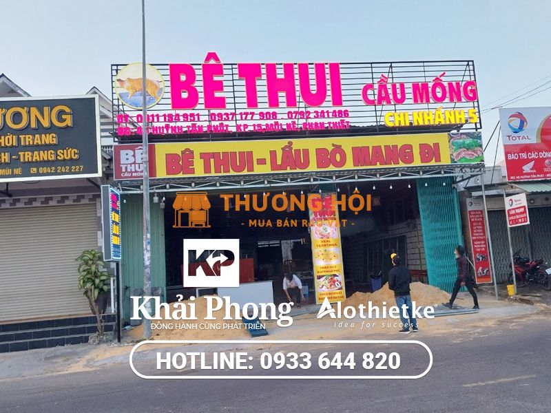 Thi công bảng hiệu tại Phan Thiết