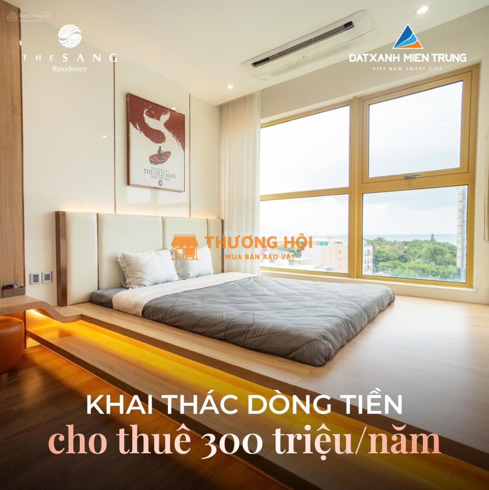 Bán căn hộ biển - sổ hồng lâu dài - bàn giao cuối năm 2025 - dòng tiền 25 - 30tr/ tháng