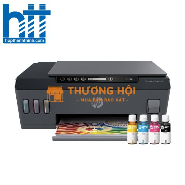 Máy in phun màu HP Smart Tank 500 4SR29A (A4/A5/ In/ Copy/ Scan/ USB)