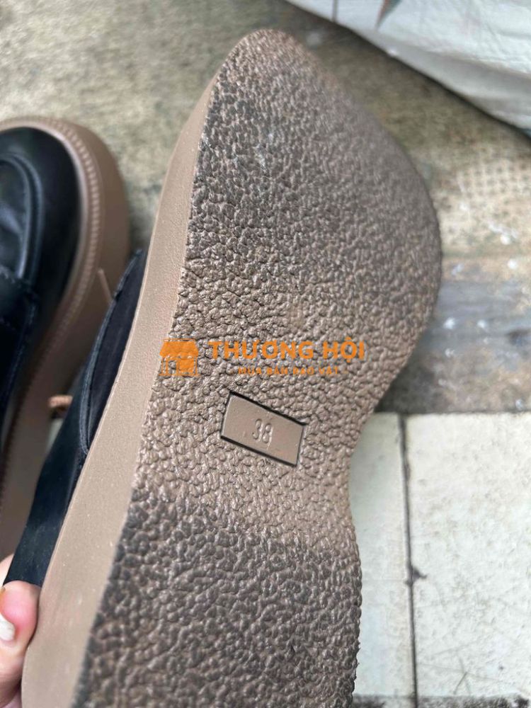 Giày Oxford nữ size 38 mới, tặng giày đế độn 35