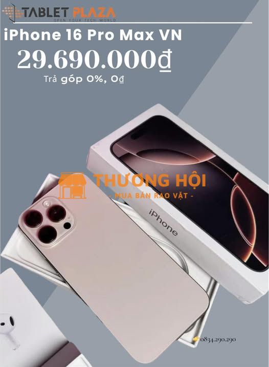Iphone 16 Pro Max 256Gb giá cực tốt – Hàng chính hãng VN/A