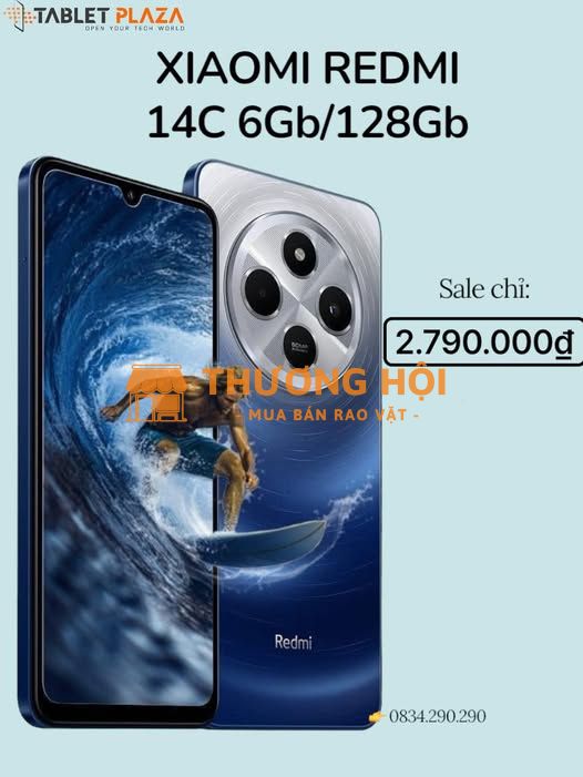 Xiaomi Redmi 14C 6/128G giá mềm chỉ 2.790.000₫