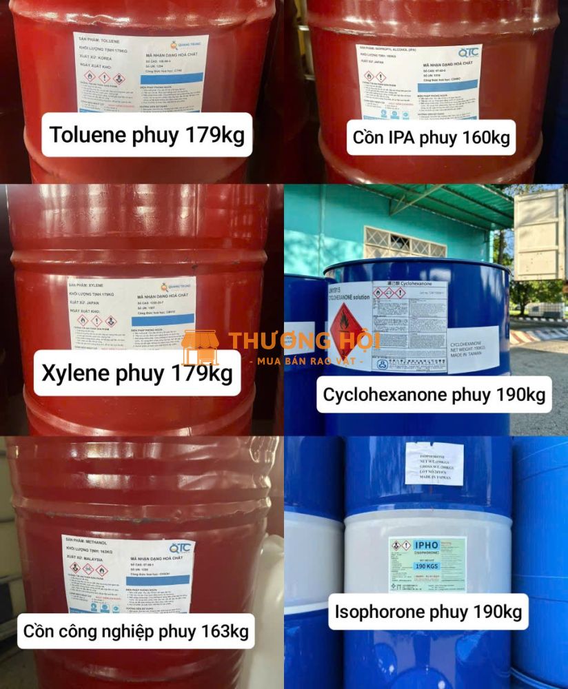 Dung môi công nghiệp  - cồn công nghiệp trong sản xuất