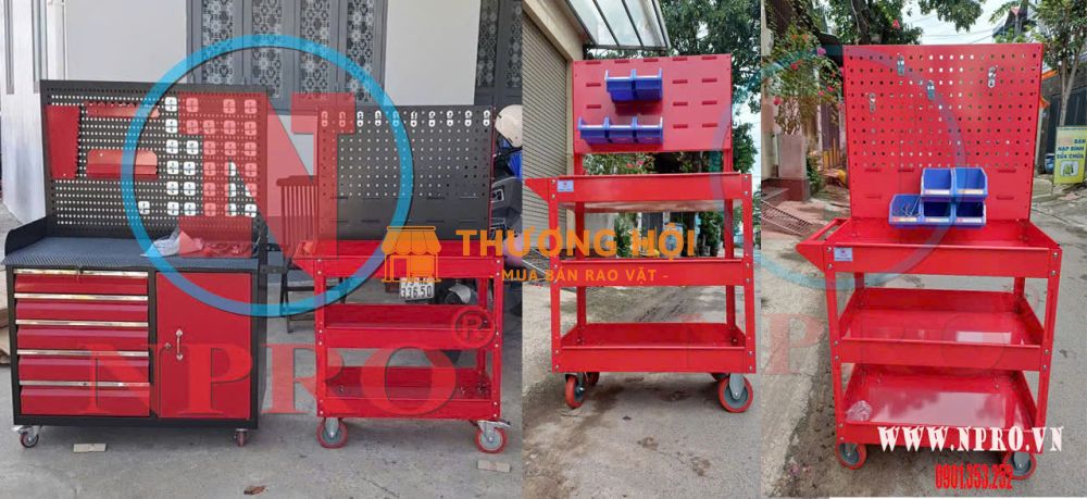 Tủ đồ nghề cơ khí NPRO có bảng treo đồ nghề