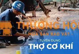 Tuyển thợ + phụ cơ khí