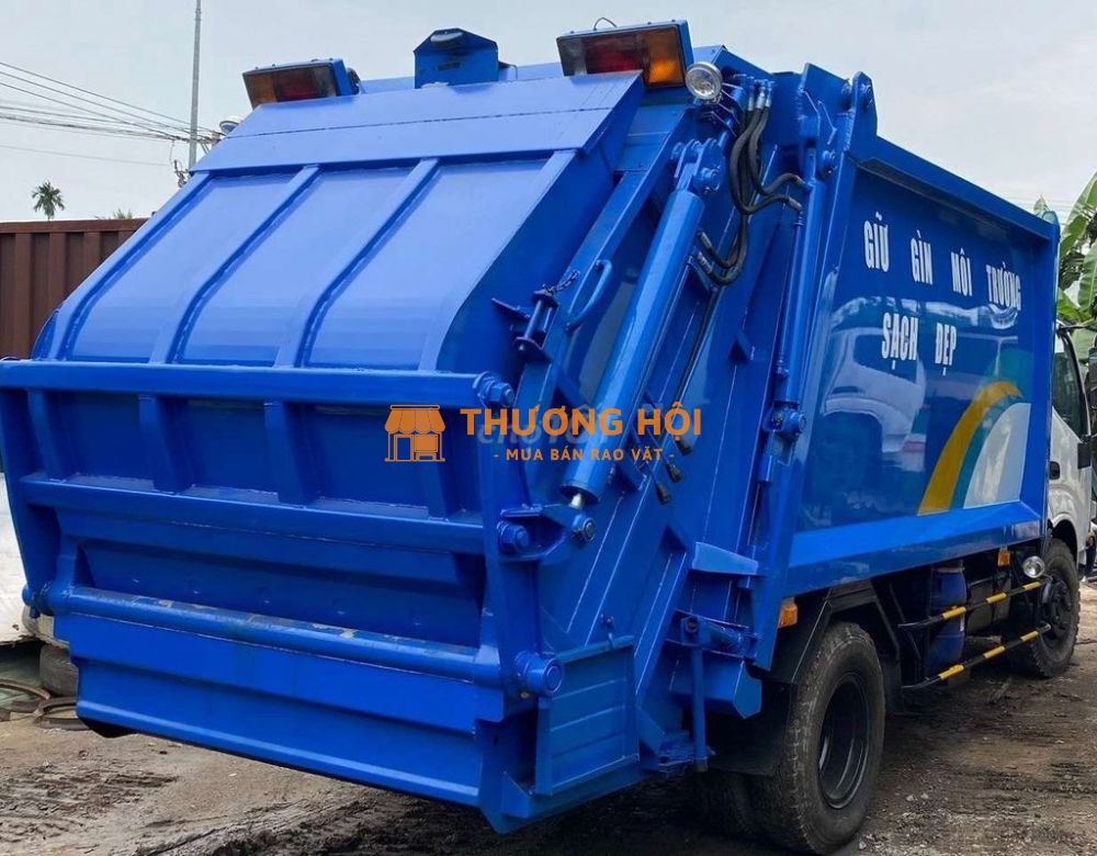 Bán xe cuốn ép rác 6 - 7 khối Hino - thùng inox