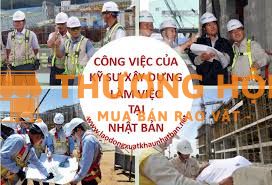 Kỹ sư xây dựng làm việc tại Nhật Bản