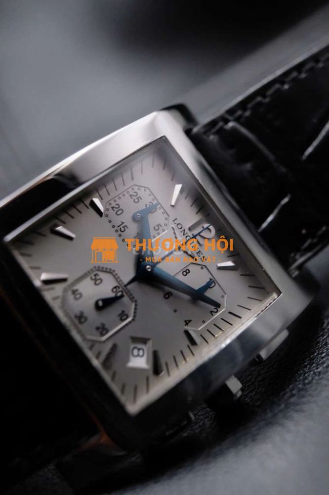 Đồng hồ Longines Dolce Vita chrono kim nung xanh