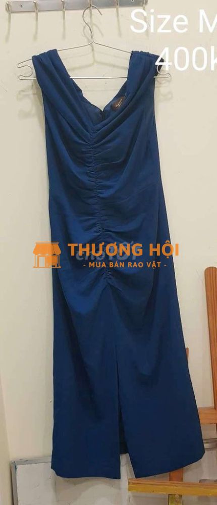 Thanh lý đầm dư tiệc Lyla Tran màu xanh