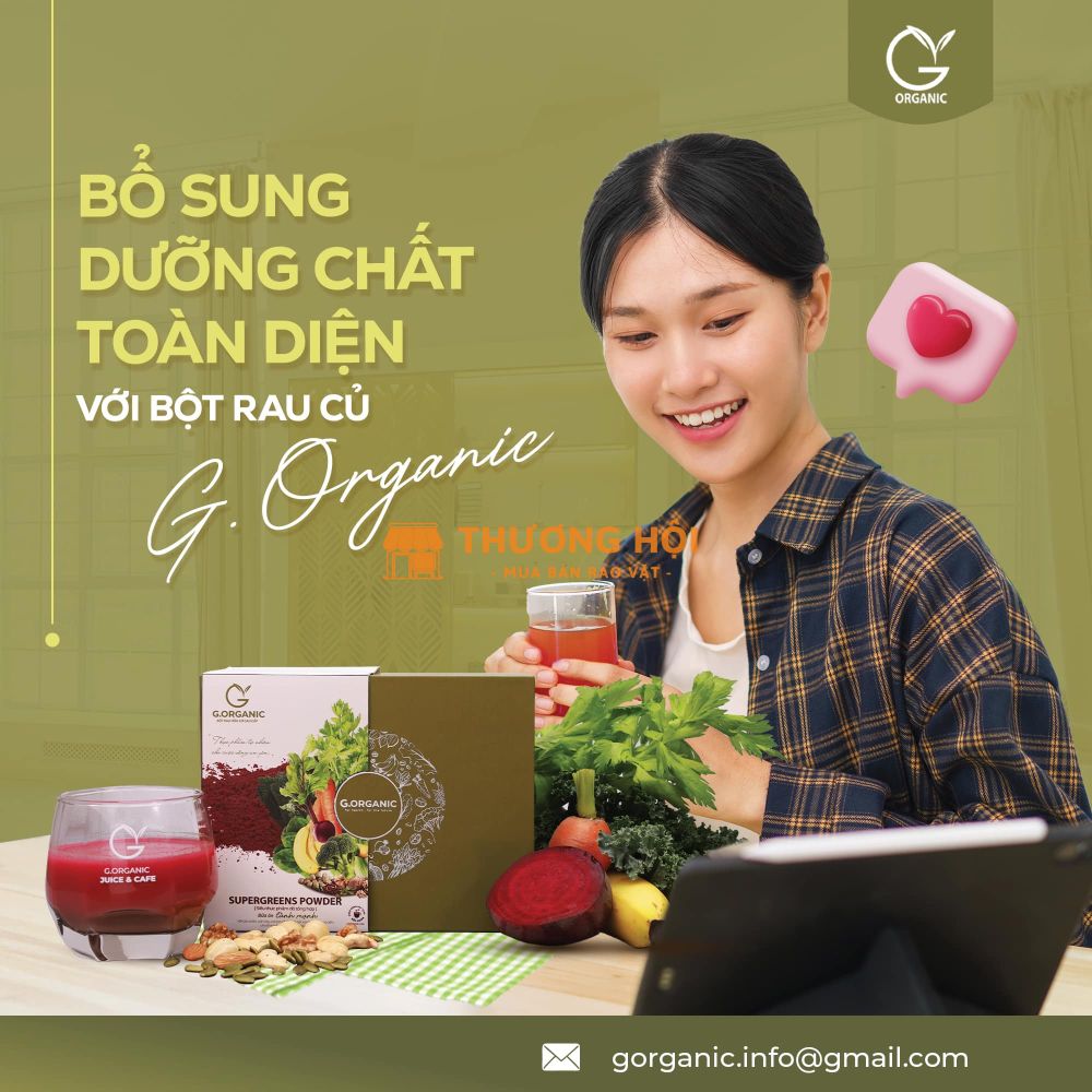 G.ORGANIC – THỰC PHẨM HẠNH PHÚC ĐƯỢC GIEO TRỒNG TỪ TÌNH YÊU & SỰ THẬT