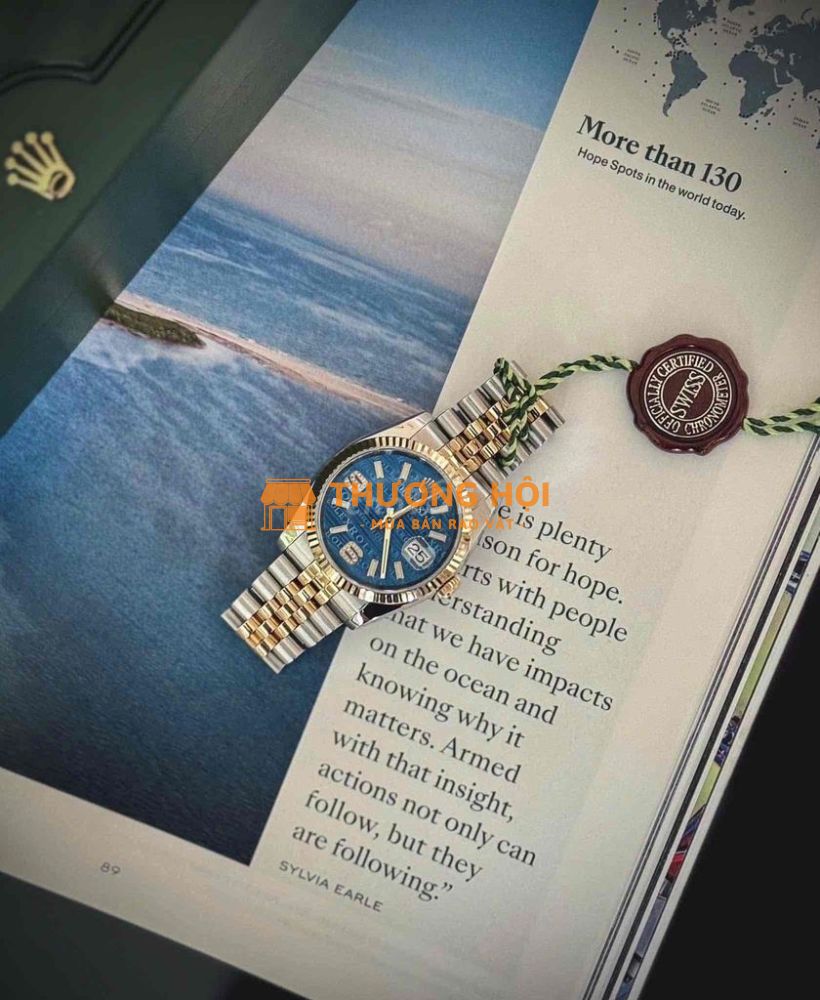 Rolex 116233 BlueWave Dial Gold/Steel 36mm