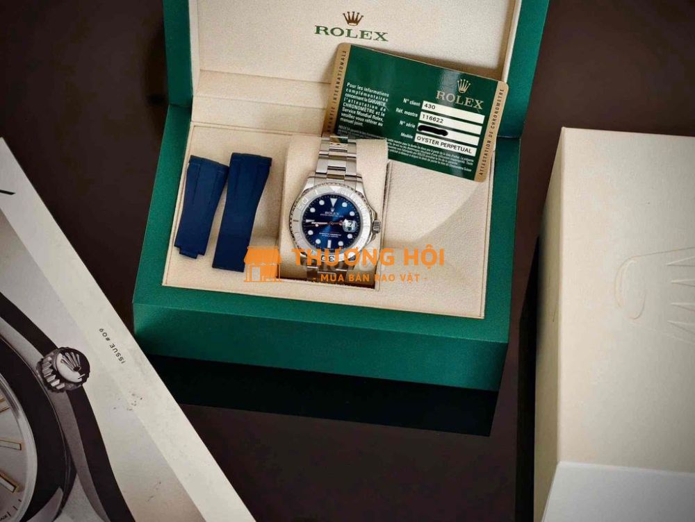 Rolex Yatch 116622 Blue Dial Platinium Bezel 40mm