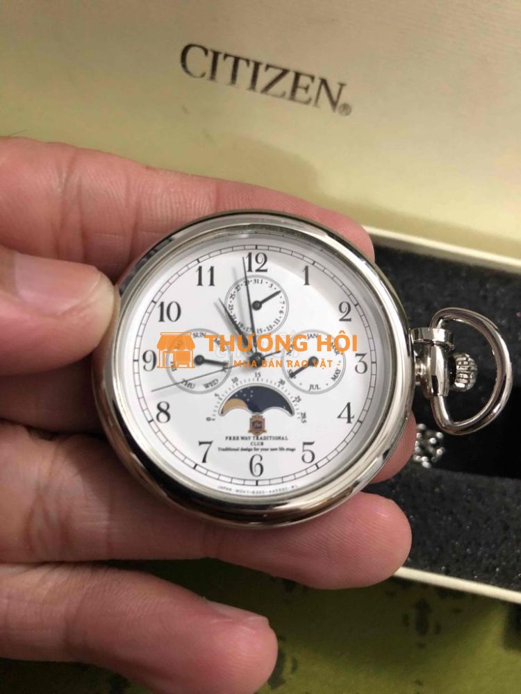 Đồng hồ bỏ túi Citizen trăng sao fullbox