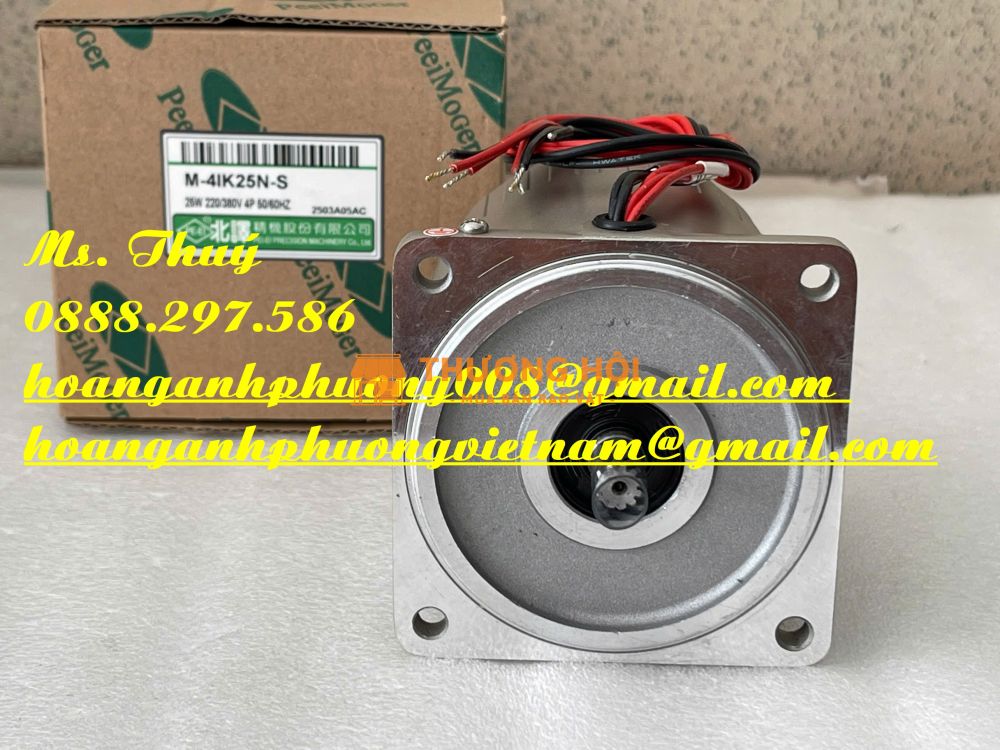 Động cơ Đài Loan Peei Moger M-4IK25N-S -  Mới 100%