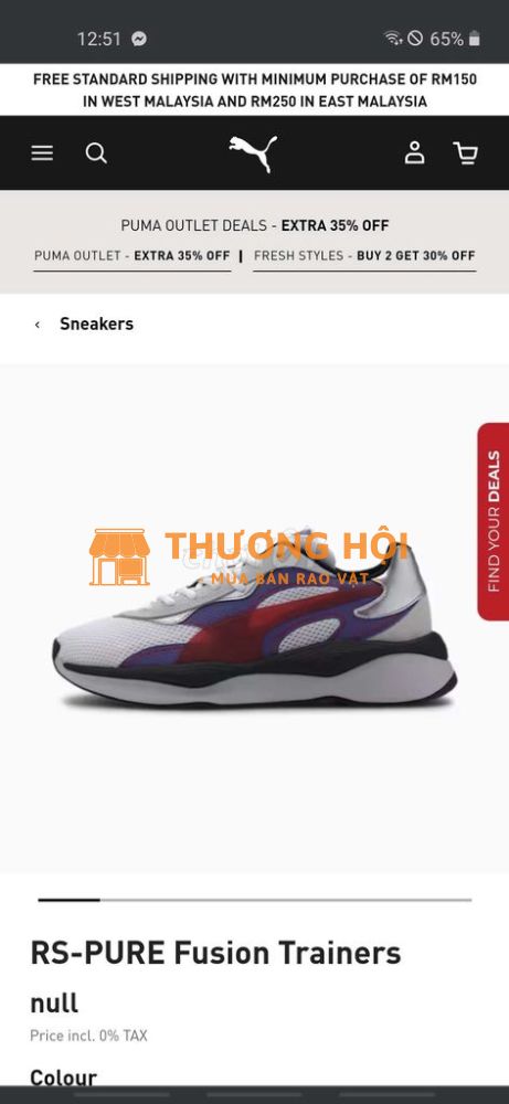 Thanh lý đôi Puma Pure Fusion size 45