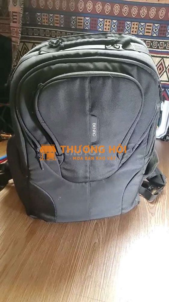 Ba lô máy ảnh Benro, vải đen