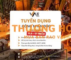 Tuyển 30 công nhân Đúc làm việc tại KCN Khai Quang