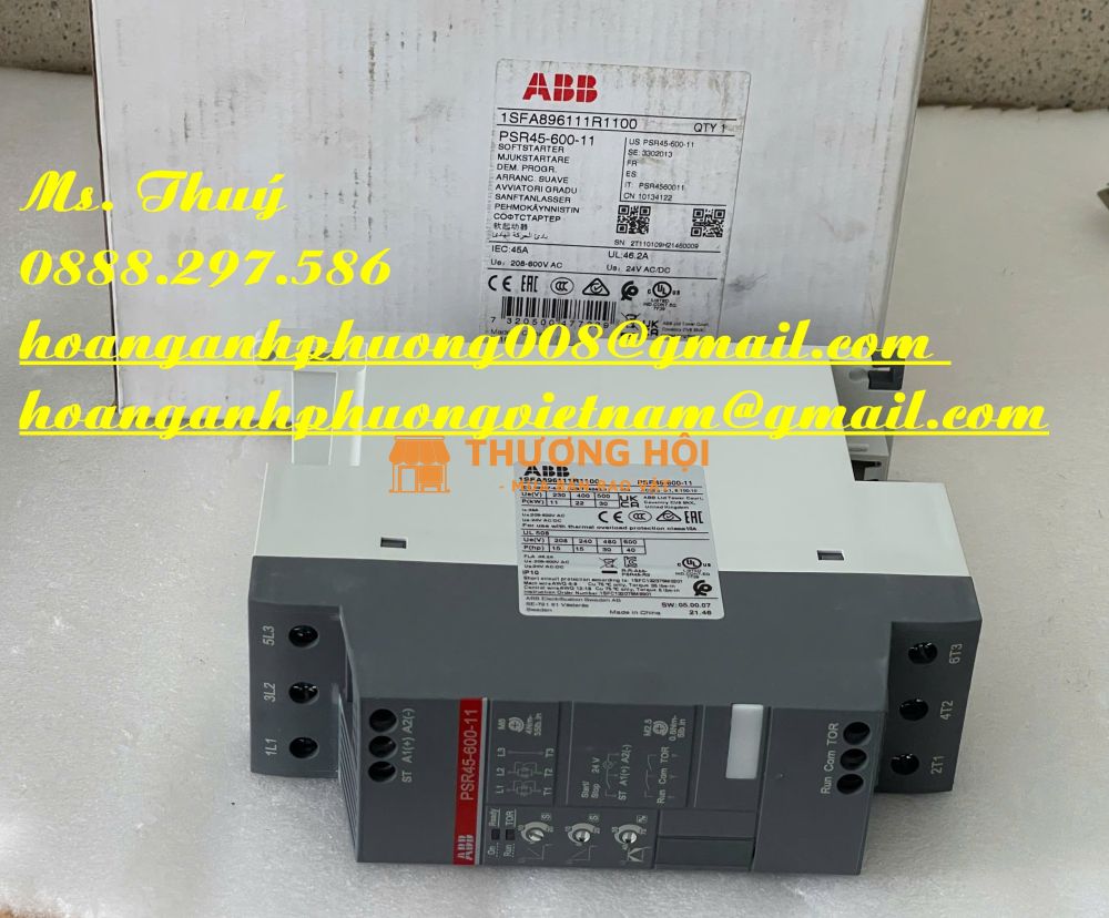 Khởi động mềm nhỏ gọn ABB PSR45-600-11 - Giao toàn quốc