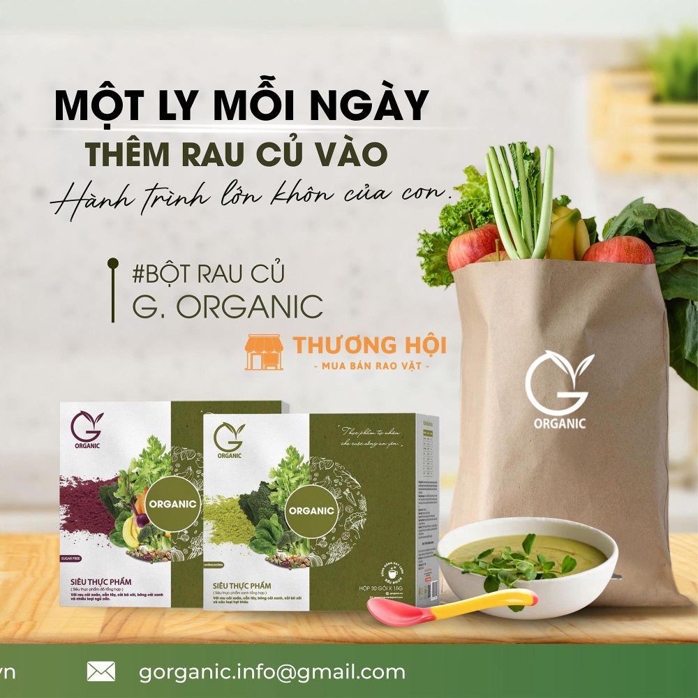 G.Organic – Sống lành từ đất. Nông sản sạch từ tâm