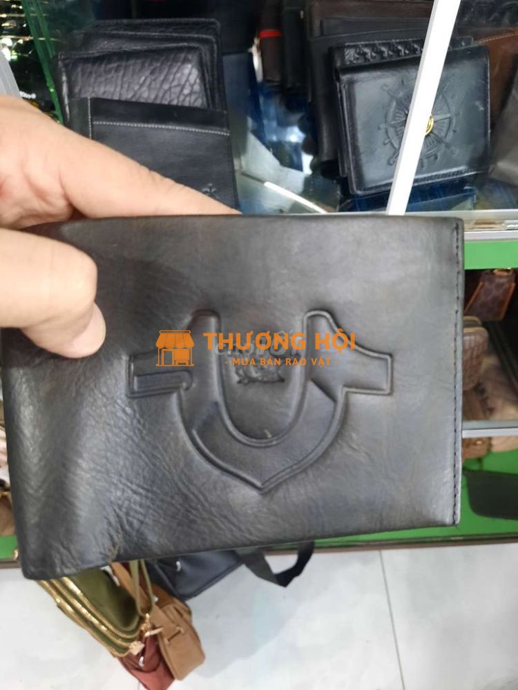Ví địa móng ngựa da bò 1 lớp da dày