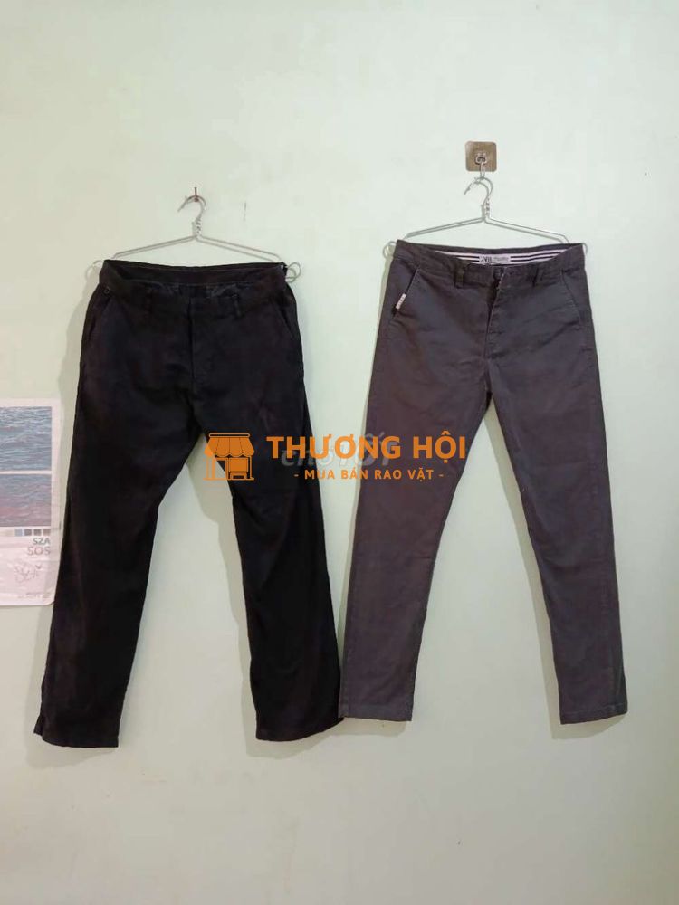 Thanh Lý Combo 2 Chiếc Quần Dài Kaki Nam Size 32
