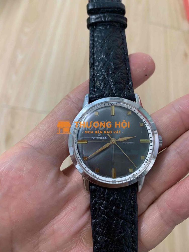 Đồng hồ cơ lên dây SERVICES 17J Thuỵ sĩ xưa cổ