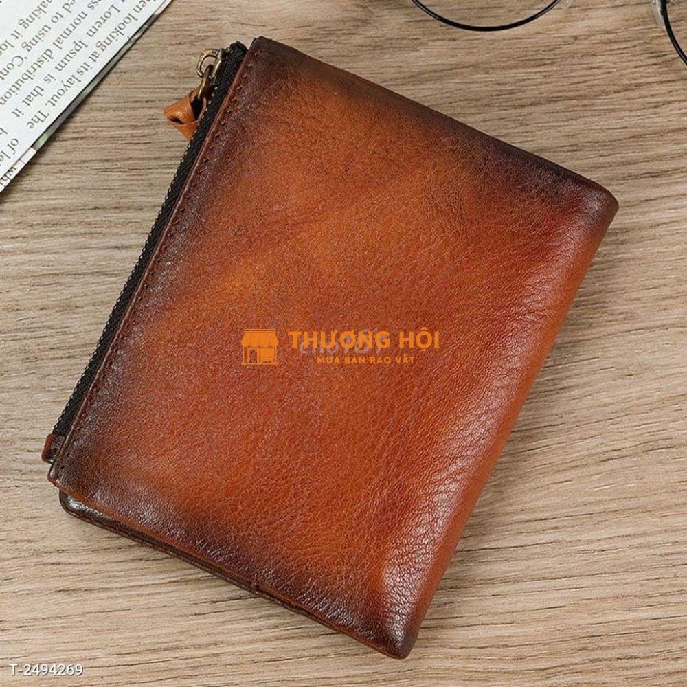 Ví ngắn nam da bò thật 0045