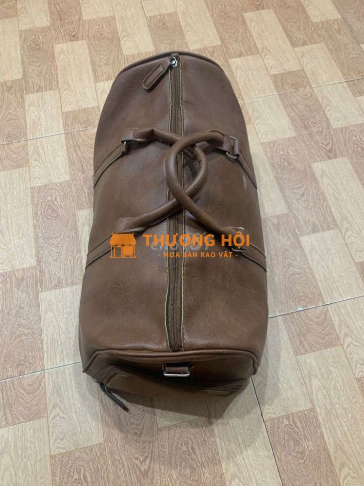 Túi du lịch da màu nâu
