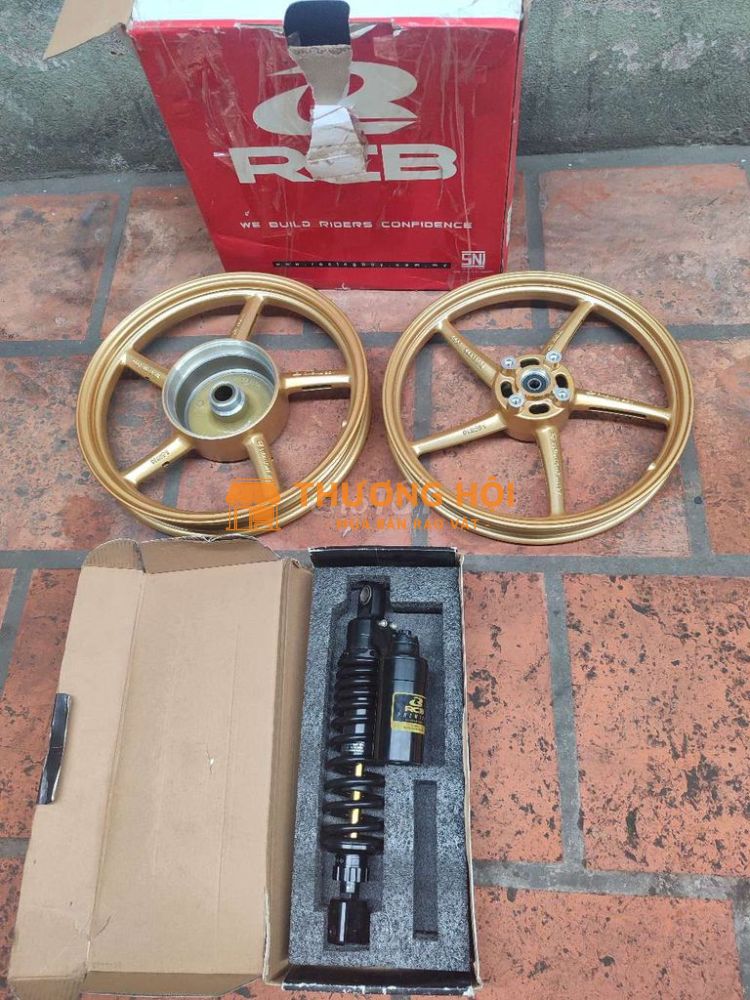 Mâm 5 cây Rcb và phuộc sau cho vario vision ab