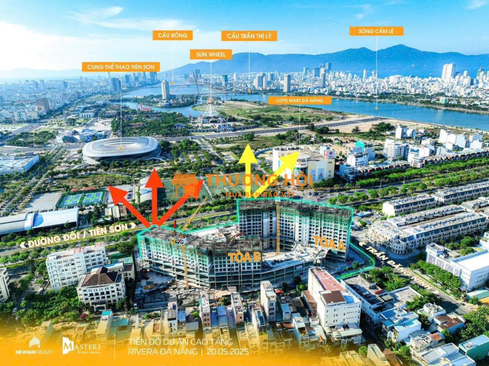 Cơ hội cuối cùng để sở hữu căn 2PN view pháo hoa toà A Masteri Rivera ĐN căn Trục 08