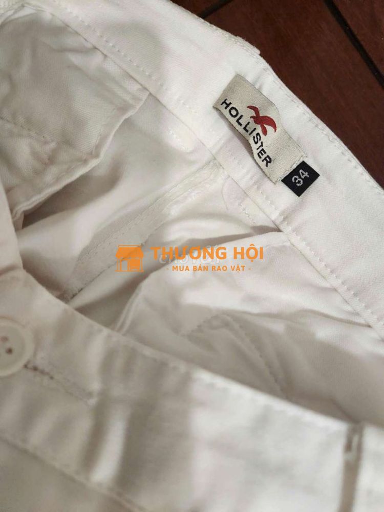 Quần Kaki Hollister Trắng