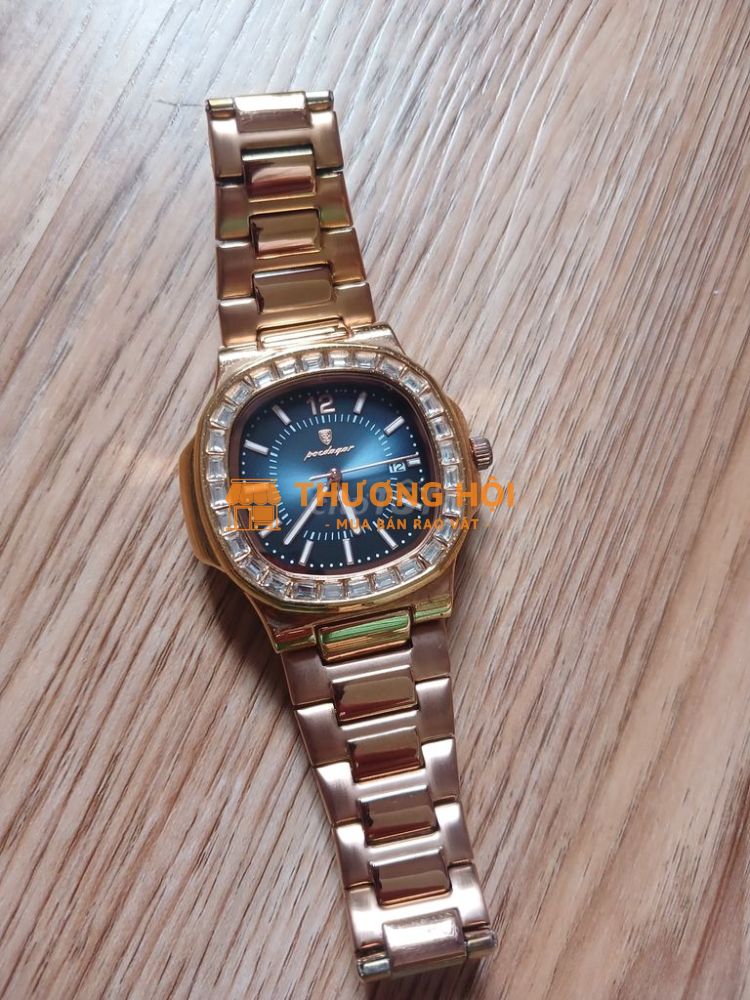 Thanh lý đồng hồ nam màu vàng hồng đẹp còn tốt